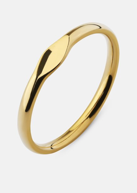 Initial Ring – 18k Forgyldt