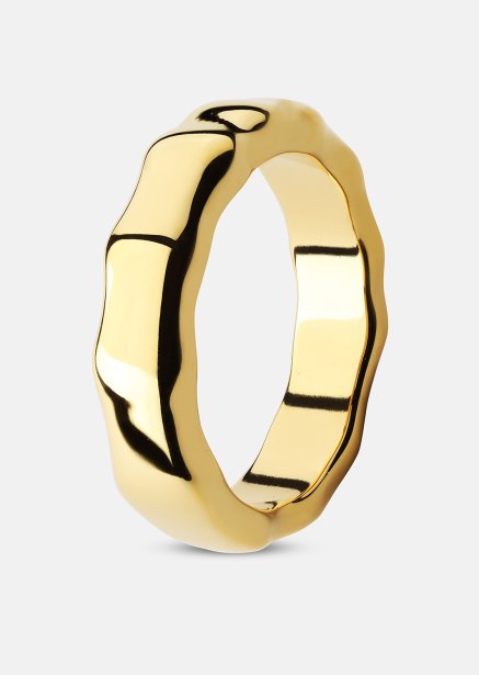 Ring Sculpted Flow - 18k Forgyldt
