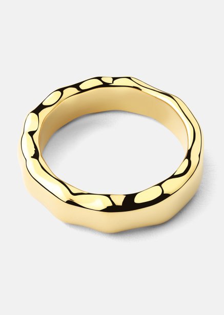 Ring Sculpted Flow - 18k Forgyldt