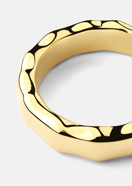 Ring Sculpted Flow - 18k Forgyldt