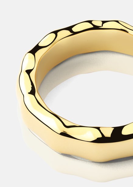 Ring Sculpted Flow - 18k Forgyldt