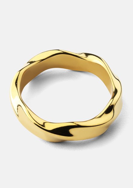 Ring Flow - 18k Forgyldt