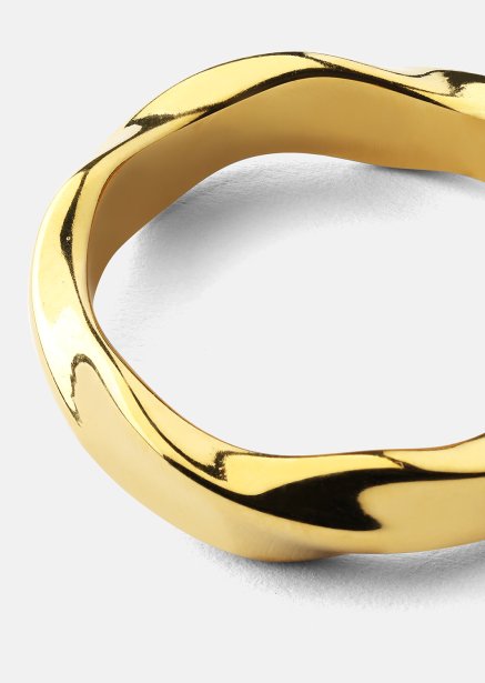 Ring Flow - 18k Forgyldt