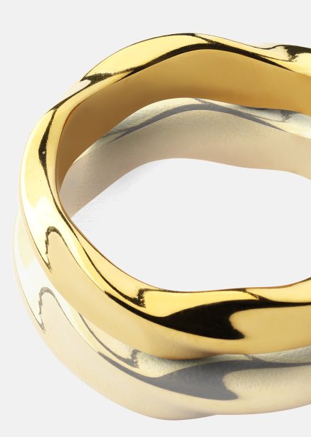 Ring Flow - 18k Forgyldt