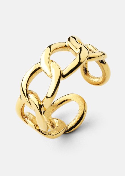Ring Bold Chain - 18K Forgyldt