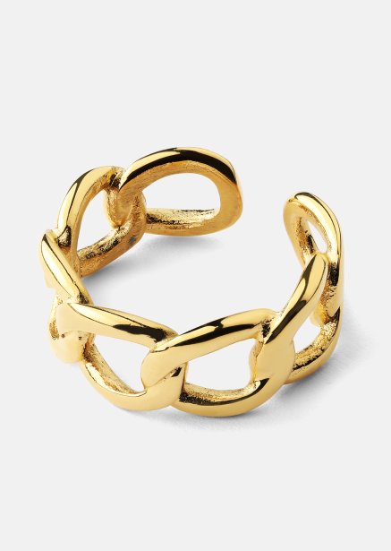 Ring Bold Chain - 18K Forgyldt