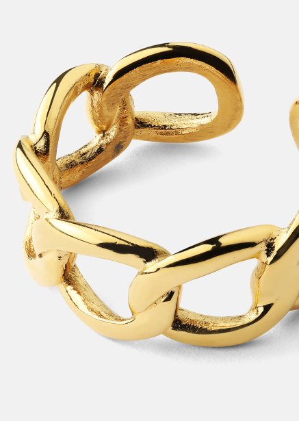 Ring Bold Chain - 18K Forgyldt