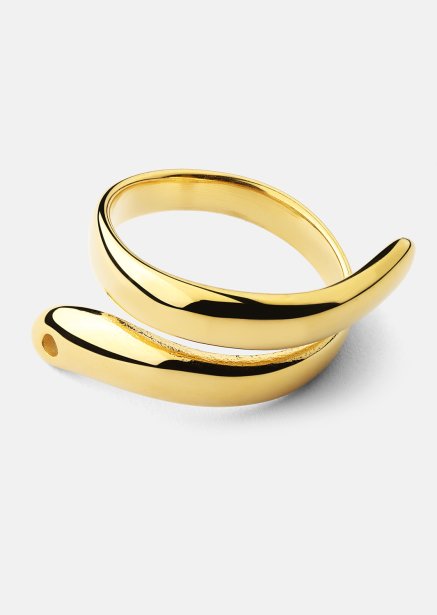 Ring Wave - 18k Forgyldt
