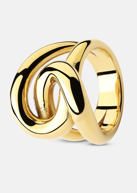 Ring Infinity Knot - 18k Forgyldt