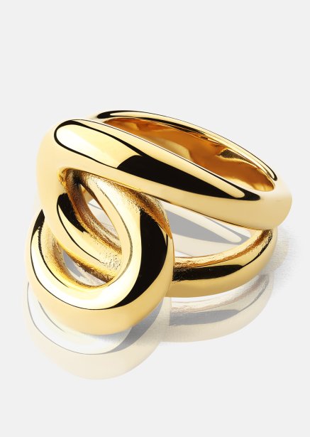 Ring Infinity Knot - 18k Forgyldt