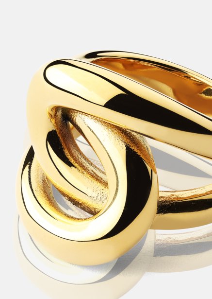 Ring Infinity Knot - 18k Forgyldt