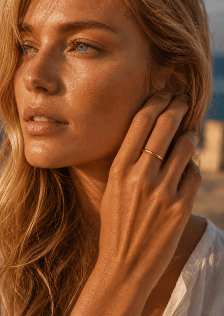 Ring Facet Gleam - 18k Forgyldt