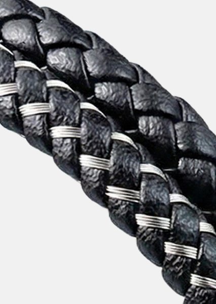 Læderarmbånd Shadow Weave