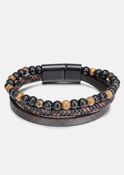 Læderarmbånd Raven Bond