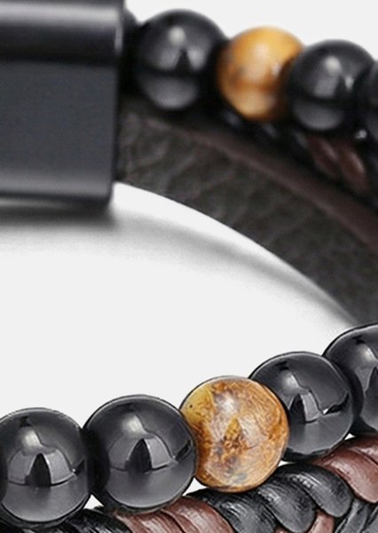 Læderarmbånd Raven Bond