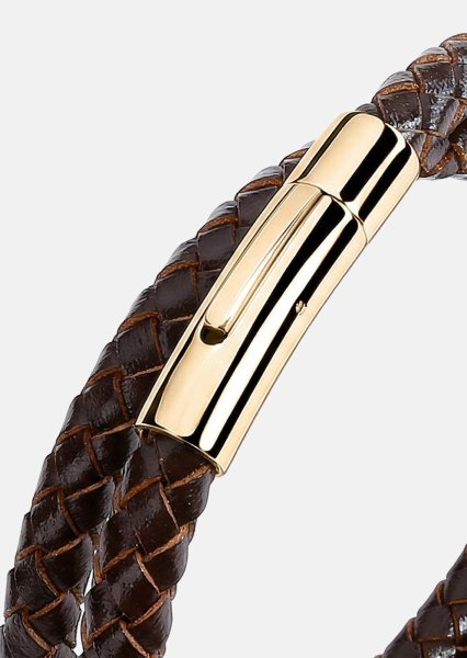 Læderarmbånd Virtue Weave
