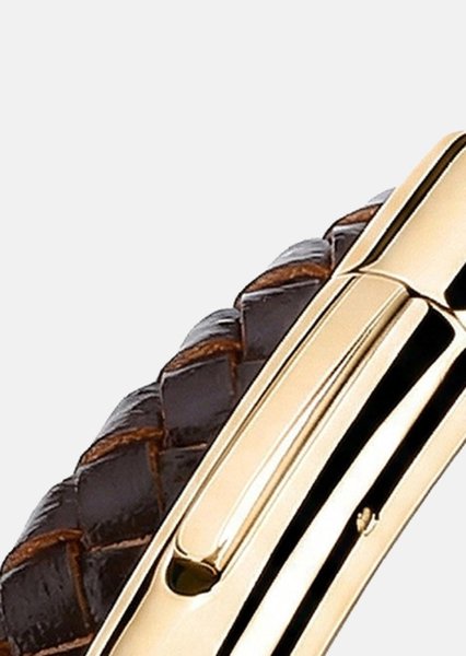Læderarmbånd Virtue Weave