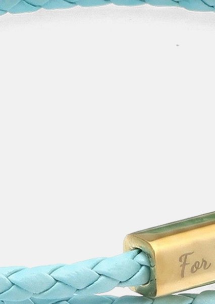Læderarmbånd Azure Charm