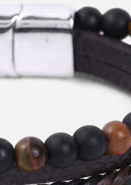 Læderarmbånd Titan Crest