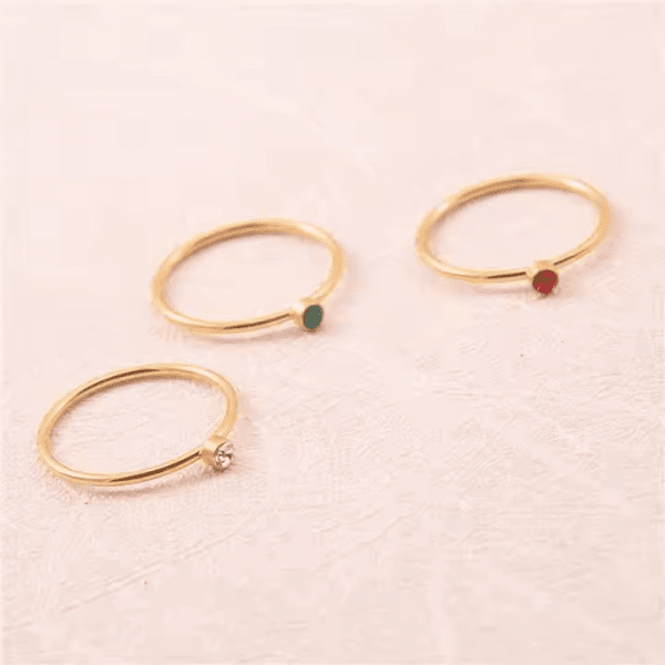 Trinity Prisma Ring - 18k Forgyldt