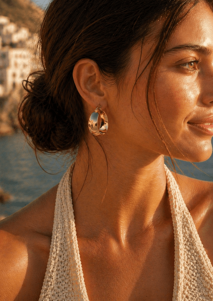 Celeste Ørering - 18k Forgyldt