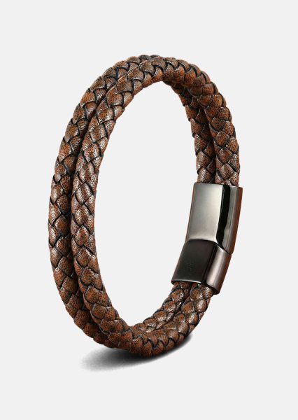Læderarmbånd Titan Tangle