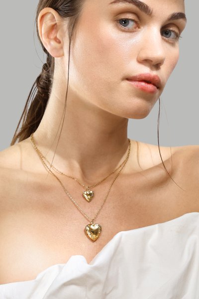 Halskæde Golden Heart Mini - 18k Forgyldt