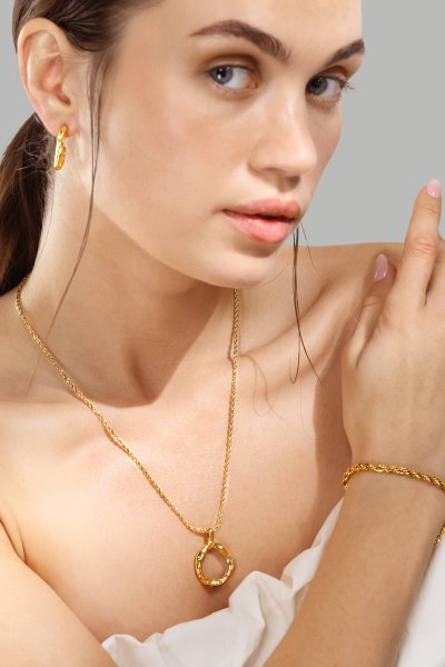 Armbånd Tresse - 18k Forgyldt