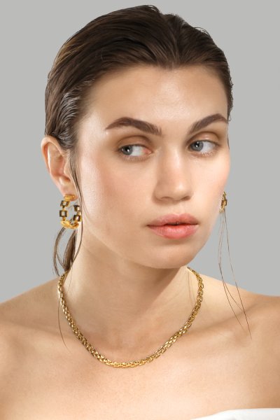 Ørering GeoHoops - 18k Forgyldt