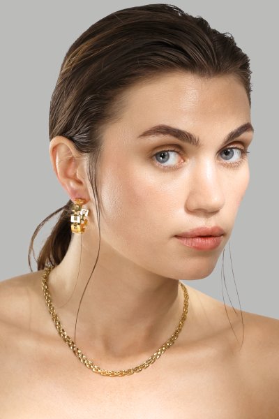 Ørering GeoHoops - 18k Forgyldt