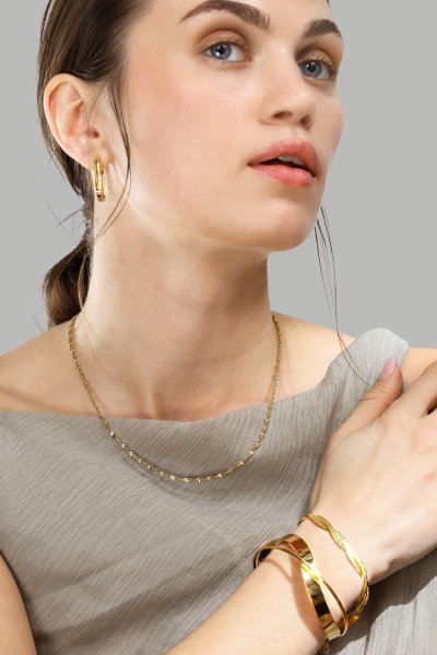 Armbånd Twist Glow - 18k Forgyldt