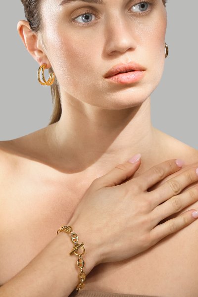 Ørering Dual - 18k Forgyldt