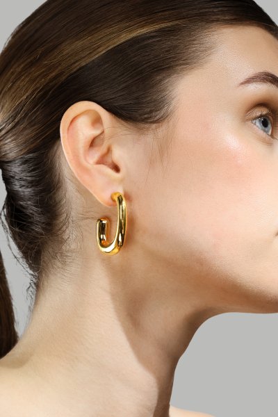 Ørering Elegant Curve - 18k Forgyldt