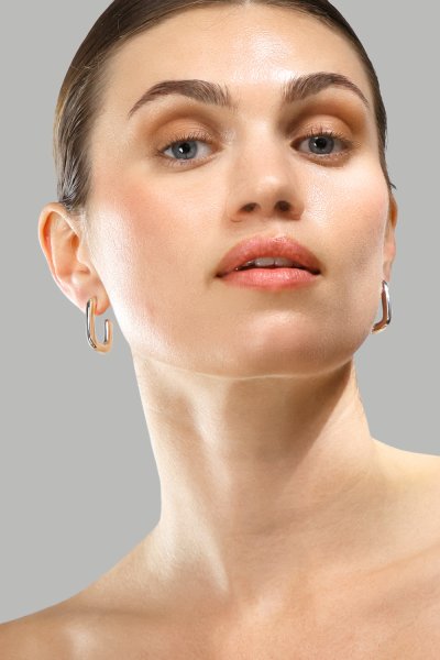 Ørering Chunky Rectangle - Steel