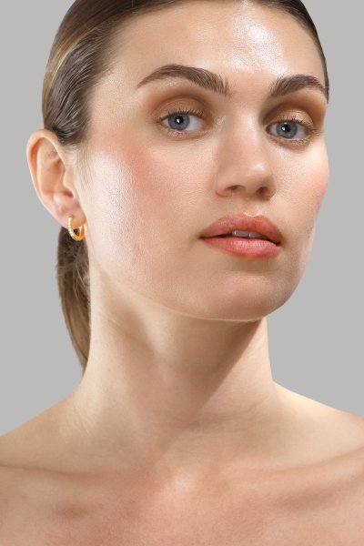 Øreringe Golden Spark – 18k Forgyldte