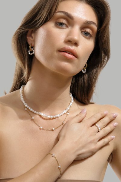 Ring Perla - 18k guldbelagt