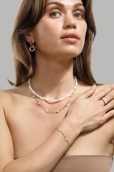 Ørering Eterna Pearl - 18k Gold Plated