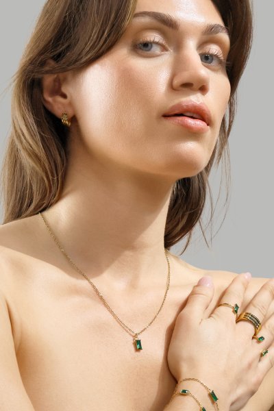 Ring Emeraldis - 18k Gold Plated