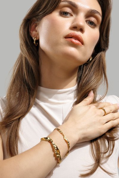 Ondula Ring - 18k Forgyldt