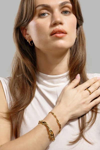 Ondula Ring - 18k Forgyldt