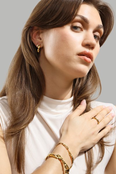 Ondula Ring - 18k Forgyldt