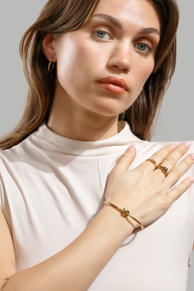 Loop Øreringe – 18k Gold Plated