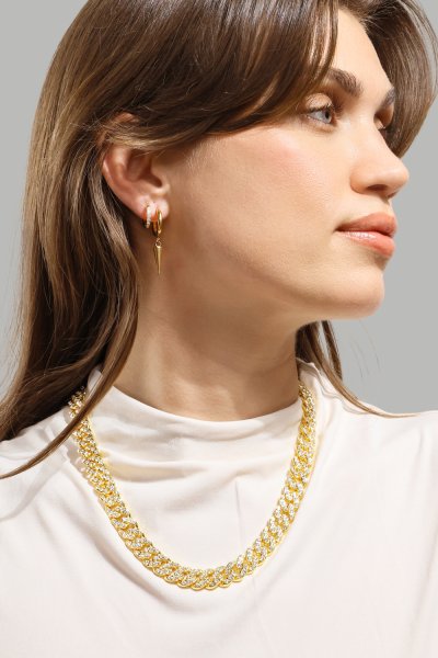 Ring Plain Link - 18k Forgyldt