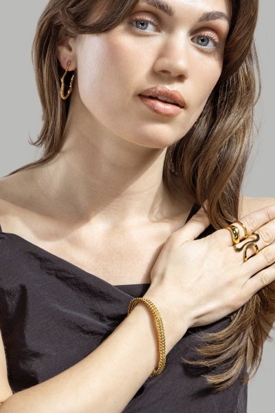 Ondina Ring - 18k Forgyldt
