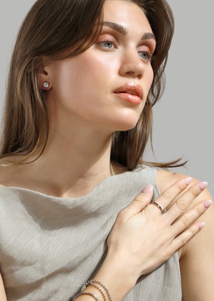 Ring Facet Gleam - Silver Plated