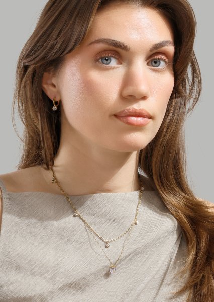 Radiance Drop Øreringe – 18k Forgyldte