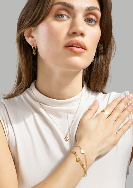 Ørering Heart Hug Hoops - 18k Gold Plated