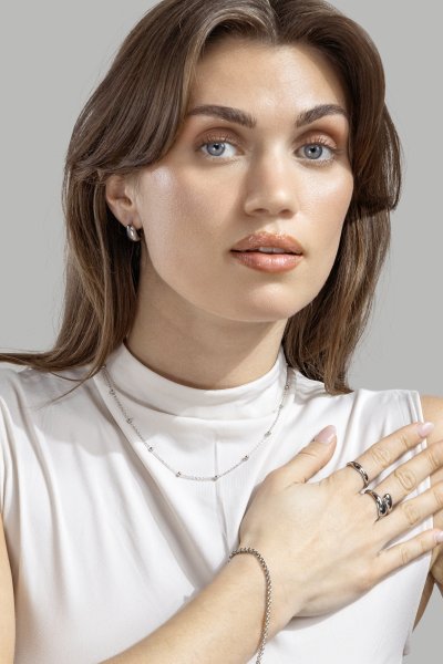 Halskæde Majestic - Silver Plated