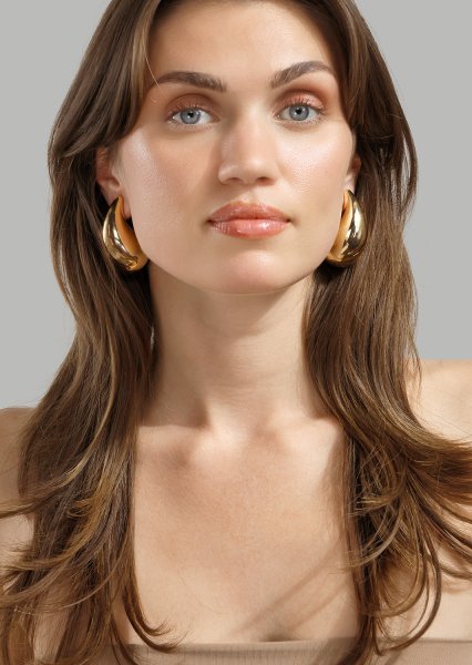 Ørering Liquid Glow - 18k Forgyldt