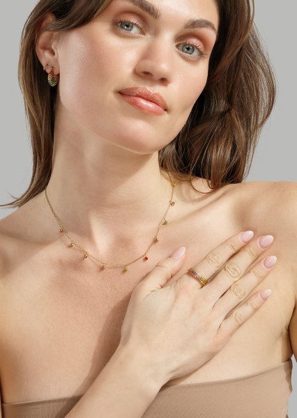 Prism Halskæde – 18k Forgyldt